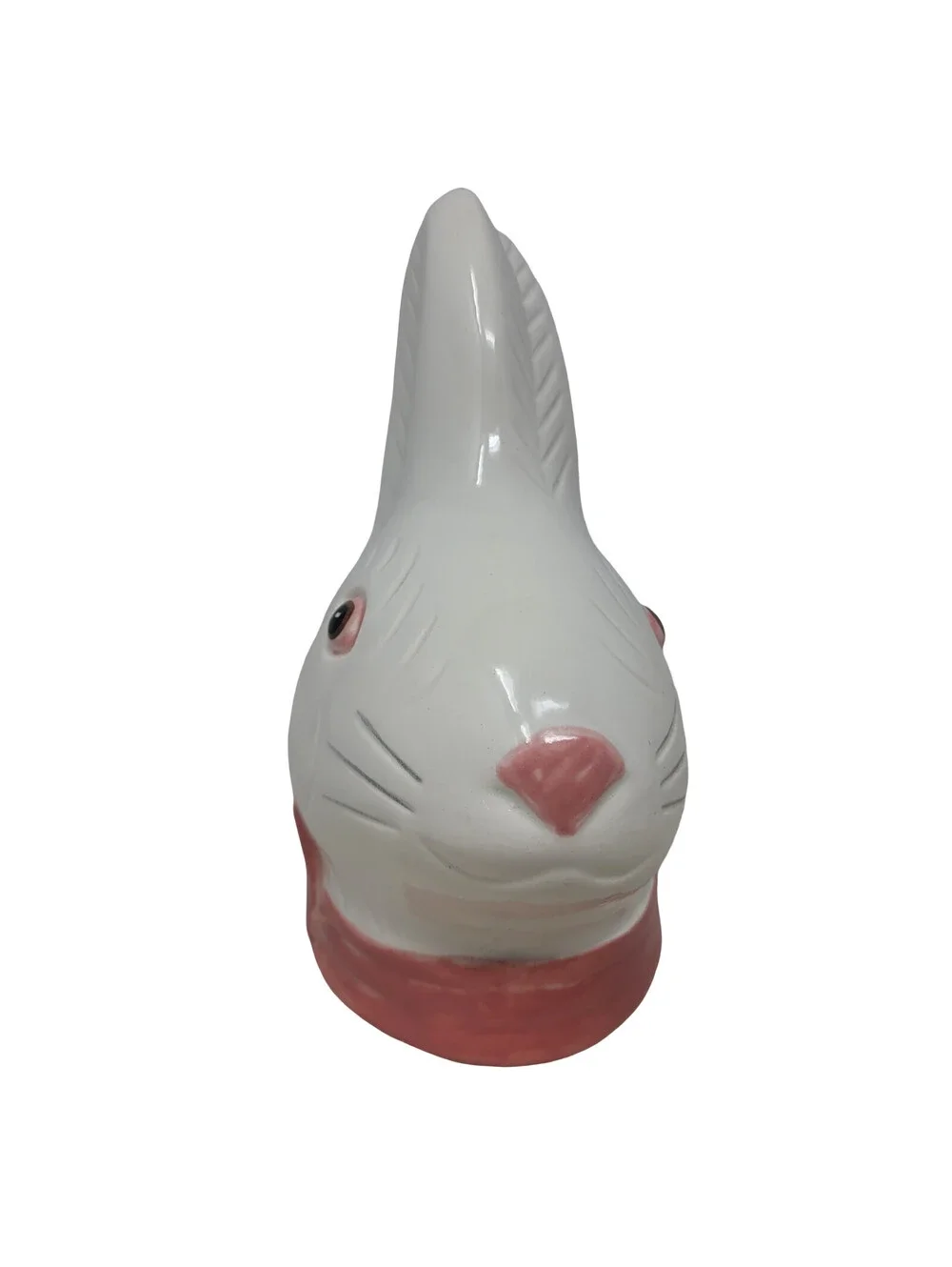 Vtg Metlox Pottery Ceramic Easter Bunny Rabbit Head Cookie Jar Replacement Lid